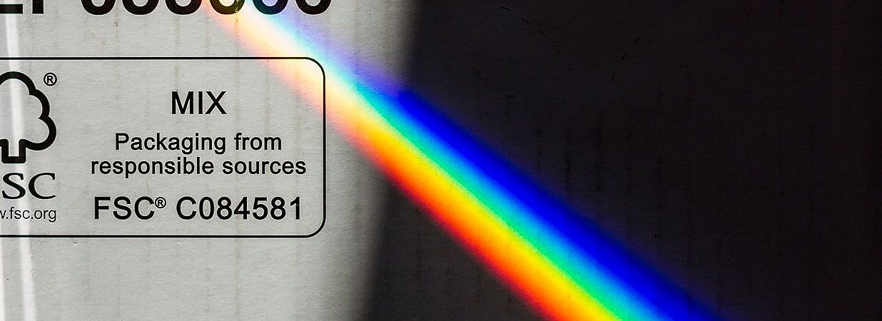 Rainbow on Black& White photography